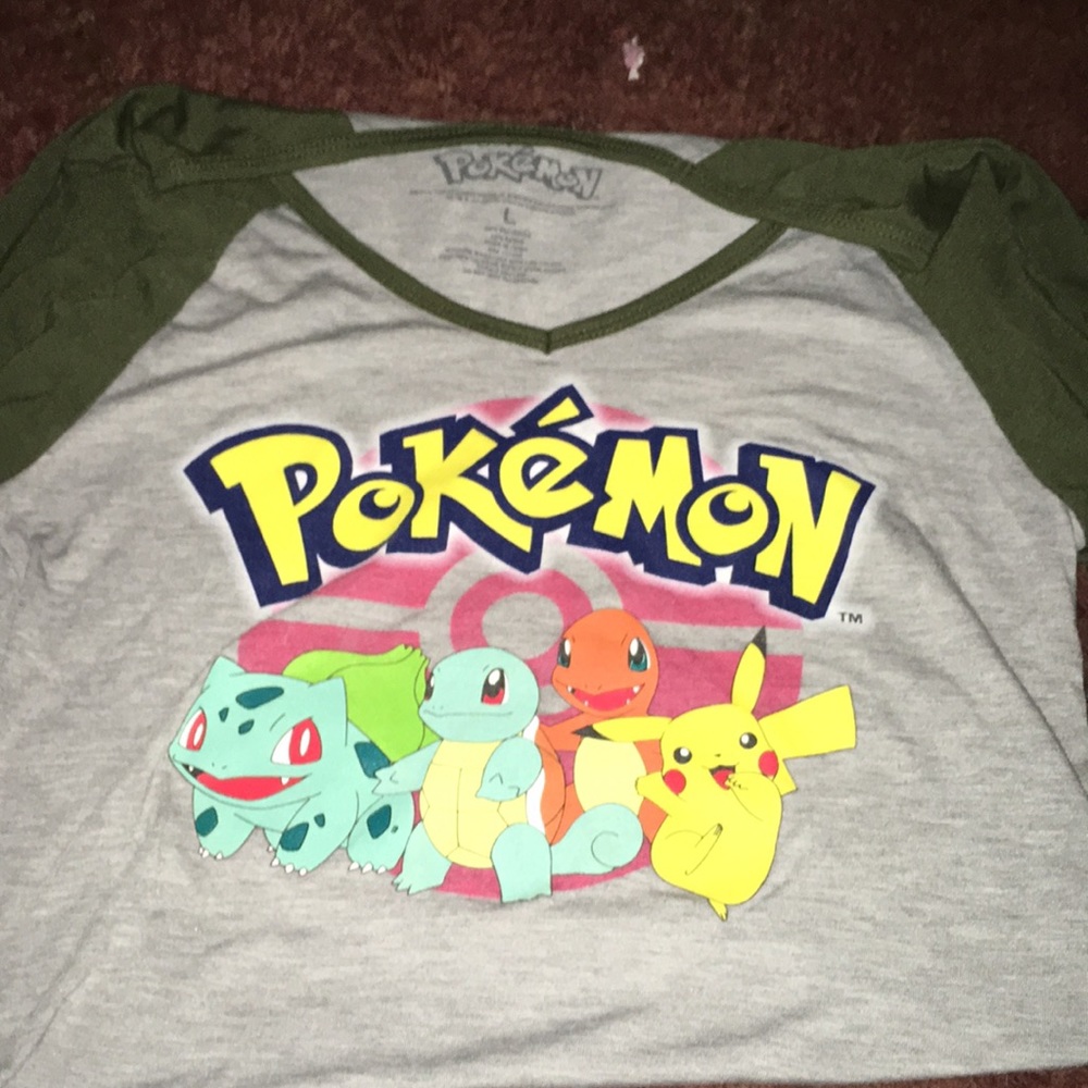 Pokémon baseball tee